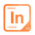 Indium periodic table Elemental Tile in Orange