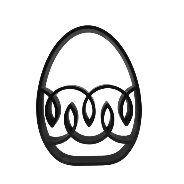 Ribbon Drift Easter Decor, Minimalist Line Art, Egg Silhouette Statue, Elegant Seasonal Home Decor, Modern Hobbies, Desk Line Art