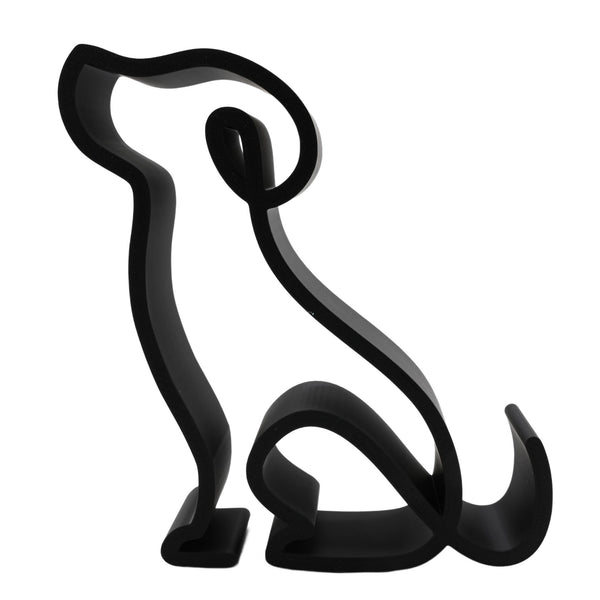 Beagle Dog Sculpture, Minimalist Line Art Dog, Pet Silhouette Home Decor, Modern Hobbies and Desk Line Art, Gift for Dog Lovers