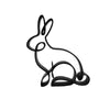 Timeless Rabbit Sculpture, Minimalist Line Art Rabbit, Charming Bunny Home Decor, Modern Hobbies, Desk Line Art for Animal Lovers