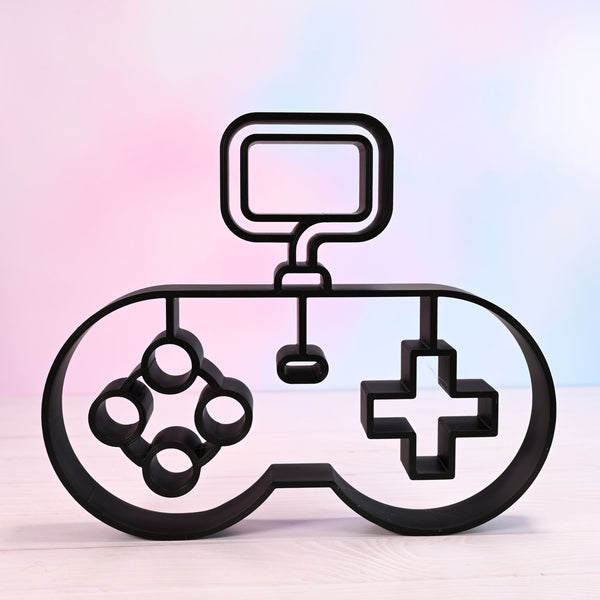 Gamer Controller Decor, Minimalist Line Art Controller, Game Controller Silhouette Home Decor, Modern Hobbies and Desk Line Art