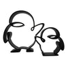 Waving Penguins Set, Minimalist Line Art Penguin Set, Arctic Penguin Home Decor, Modern Hobbies and Desk Line Art