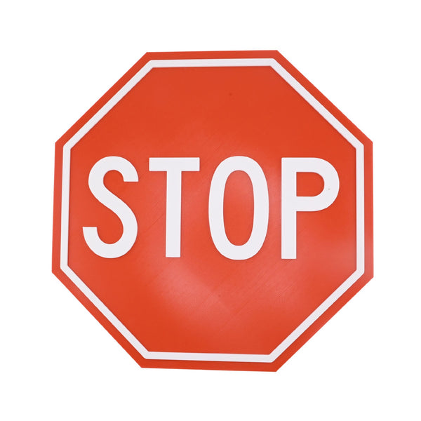 Bold Classic Stop Sign – Striking Red Road Stop Sign, Eye-Catching Wall Art and Room Decor for Car Enthusiasts