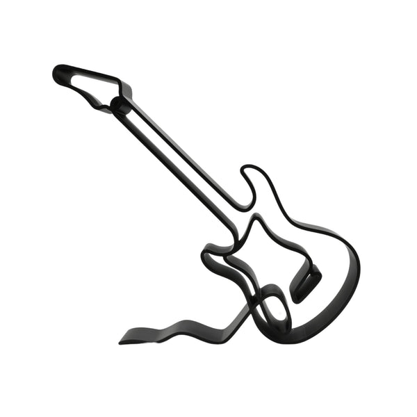 Electric Guitar Sculpture, Minimalist Line Art, Elegant Music Enthusiast Home Decor, Modern Hobbies, Desk Line Art