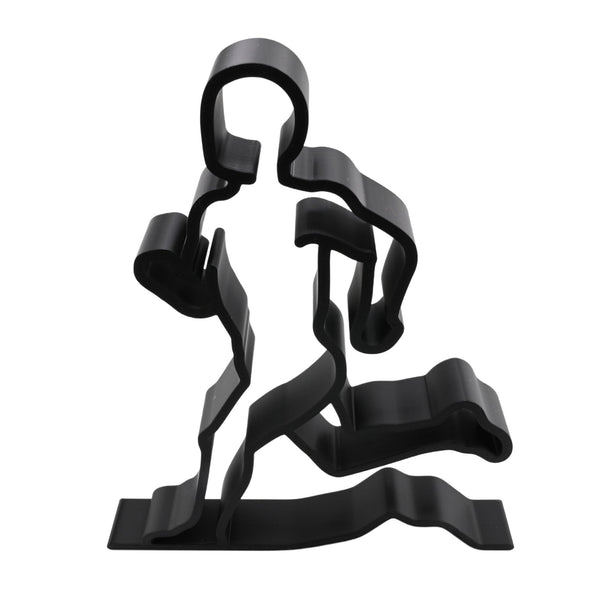 Athletic Male Runner, Minimalist Line Art Athlete, Strong and Focused Runner Silhouette Home Decor, Modern Hobbies and Desk Line Art