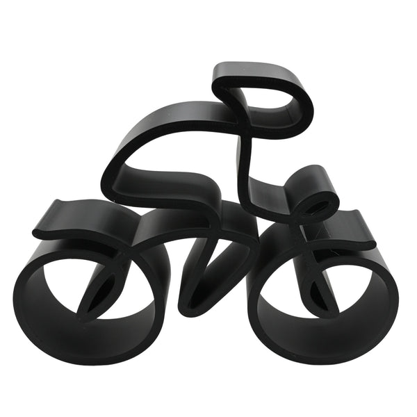 Road Cyclist Sculpture, Minimalist Line Art Cyclist, Cycling Silhouette Home Decor, Modern Hobbies and Desk Line Art