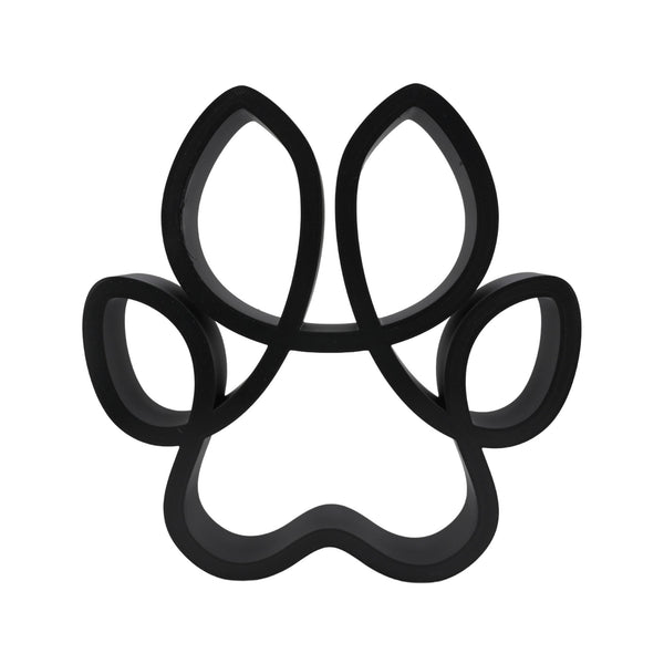 Curved Canine Paw Sculpture, Minimalist Line Art, Dog Paw Silhouette Decor, Pet Lover Gift, Home Decor, Modern Hobbies, Desk Line Art