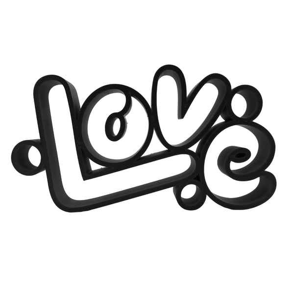 Love Bubble Letters, Minimalist Line Art, "Love" Sculpture, Elegant Inspirational Home Decor, Modern Hobbies, Desk Line Art