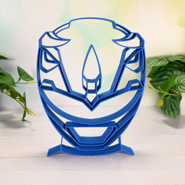 Mighty Morphin Power Ranger Helmet Sculpture, Minimalist Line Art, Power Ranger Helmet Silhouette Home Decor, Modern Hobbies and Desk Line Art Gift