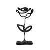 Rose Bloom Sculpture, Minimalist Line Art, Rose Silhouette, Elegant Floral Home Decor, Modern Hobbies, Desk Line Art
