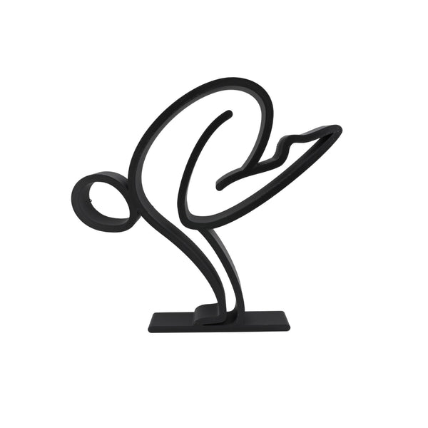 Crow Pose Yoga Decor, Minimalist Line Art, Flexibility & Balance Home Decor, Modern Hobbies, Desk Line Art
