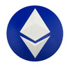 Ethereum Wall Sign – 8.66" Round Crypto Deco | Modern Blockchain Art for Home, Office, or Gaming Spaces