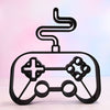 Video Game Controller Desk Decor, Minimalist Line Art Controller, Game Controller Silhouette Home Decor, Modern Hobbies and Desk Line Art