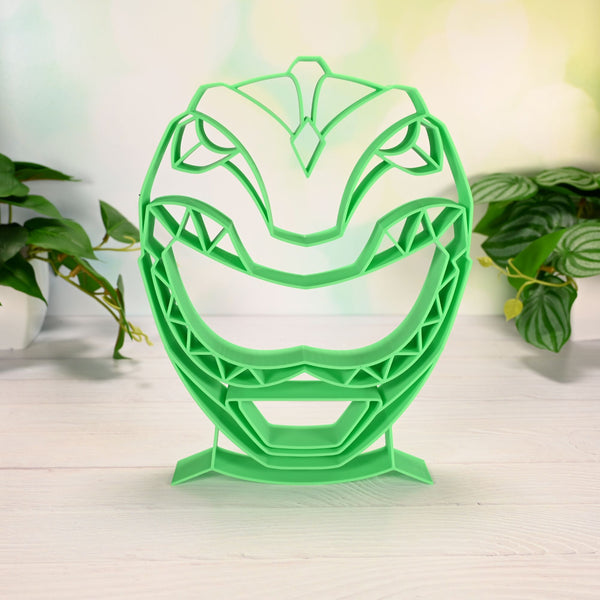Mighty Morphin Power Ranger Helmet Sculpture, Minimalist Line Art, Power Ranger Helmet Silhouette Home Decor, Modern Hobbies and Desk Line Art Gift