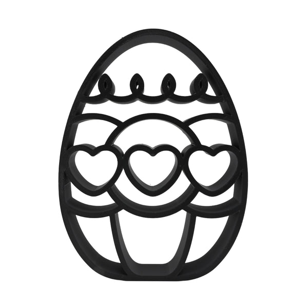 Heart Trio Easter Decor, Minimalist Line Art, Egg Statue, Elegant Seasonal Home Decor, Modern Hobbies, Desk Line Art