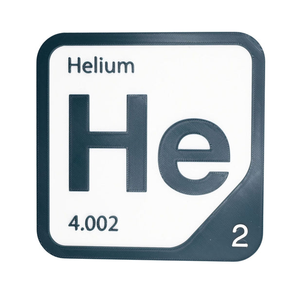 HELIUM Periodic Table Tile – Educational Wall Art for Science Lovers, 5.6 x 5.6 Inches