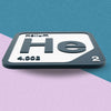 HELIUM Periodic Table Tile – Educational Wall Art for Science Lovers, 5.6 x 5.6 Inches