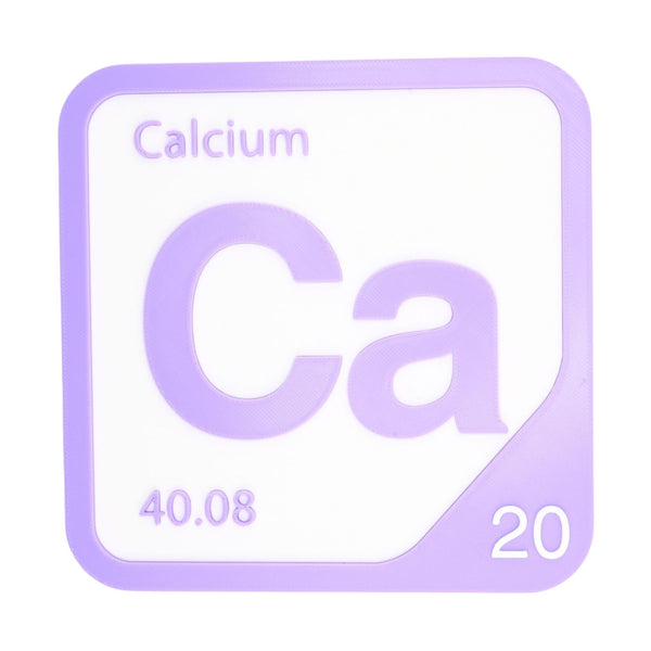 CALCIUM Periodic Table Tile – Educational Wall Art for Science Lovers, 5.6 x 5.6 Inches