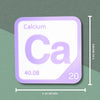 CALCIUM Periodic Table Tile – Educational Wall Art for Science Lovers, 5.6 x 5.6 Inches