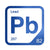 Lead periodic table Elemental Tile in Blue