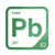 Lead periodic table Elemental Tile in Green