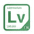 Livermorium periodic table Elemental Tile in Green