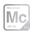 Moscovium periodic table Elemental Tile in Gray