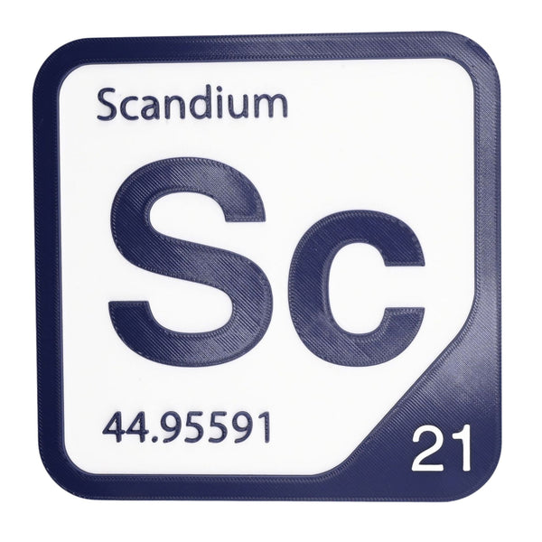 SCANDIUM Periodic Table Tile – Educational Wall Art for Science Lovers, 5.6 x 5.6 Inches