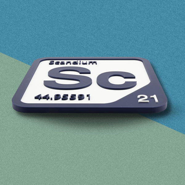 SCANDIUM Periodic Table Tile – Educational Wall Art for Science Lovers, 5.6 x 5.6 Inches