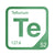 Tellurium periodic table Elemental Tile in Green