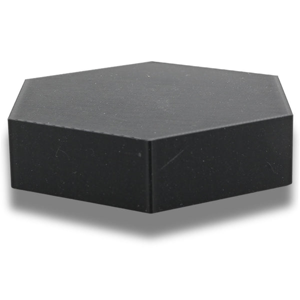 Large Octagon Action Figure Stands – Durable Display Set in Matte White or Black, Individual Heights or Full Set Available