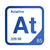 Astatine periodic table Elemental Tile in Blue