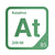 Astatine periodic table Elemental Tile in Green
