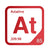 Astatine periodic table Elemental Tile in Red
