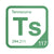 Tennessine periodic table Elemental Tile in Green