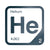 Helium periodic table Elemental Tile in Navy Blue
