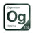 Oganesson periodic table Elemental Tile in Forest Green