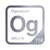 Oganesson periodic table Elemental Tile in Gray