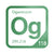 Oganesson periodic table Elemental Tile in Green