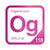 Oganesson periodic table Elemental Tile in Magenta