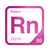 Radon periodic table Elemental Tile in Magenta