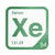 Xenon periodic table Elemental Tile in Green