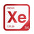 Xenon periodic table Elemental Tile in Red