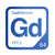 Gadolinium periodic table Elemental Tile in Blue
