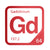 Gadolinium periodic table Elemental Tile in Red
