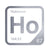 Holmium periodic table Elemental Tile in Gray