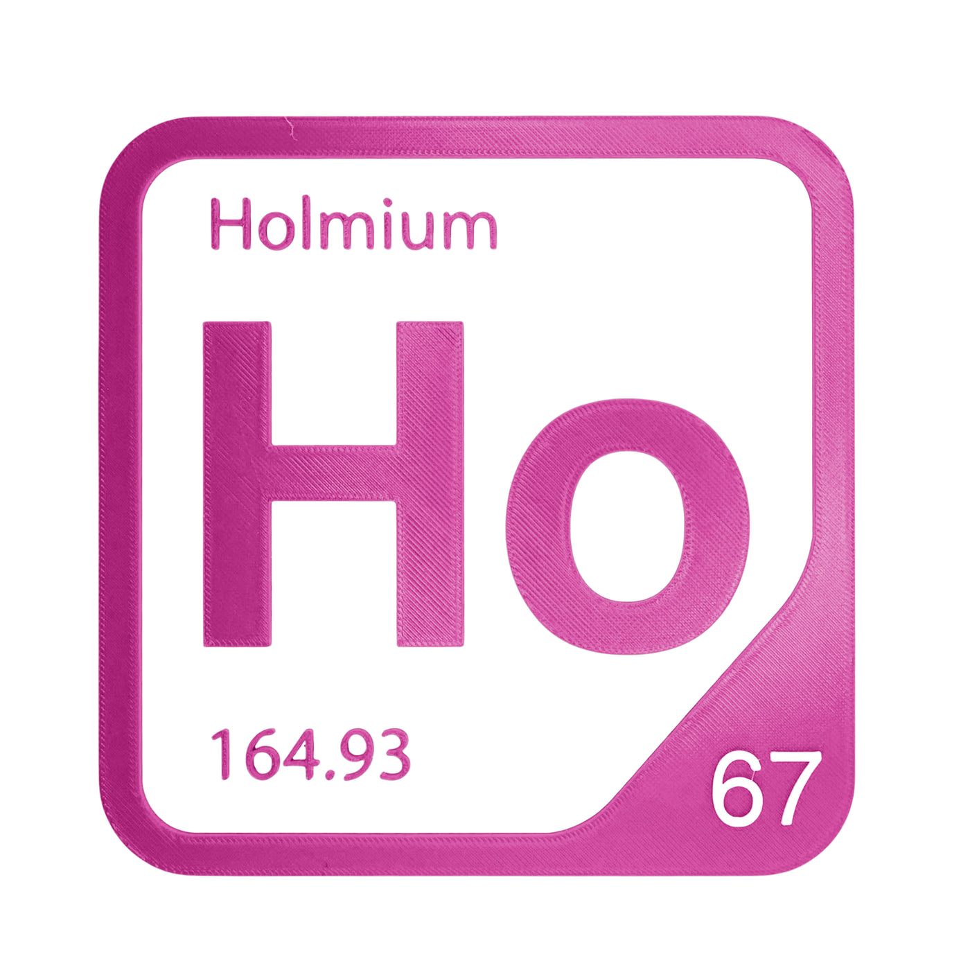 Holmium periodic table Elemental Tile in Magenta