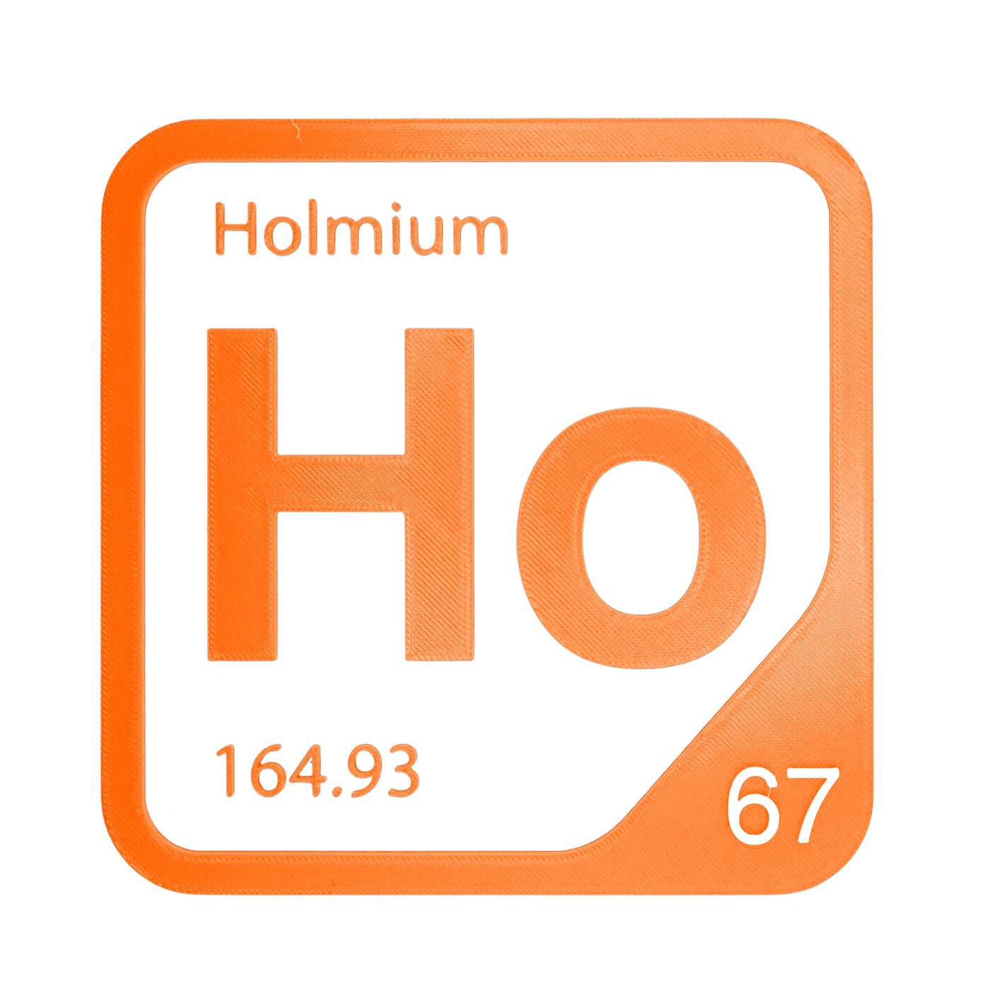 Holmium periodic table Elemental Tile in Orange