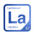 Lanthanum periodic table Elemental Tile in Blue