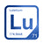 Lutetium periodic table Elemental Tile in Blue
